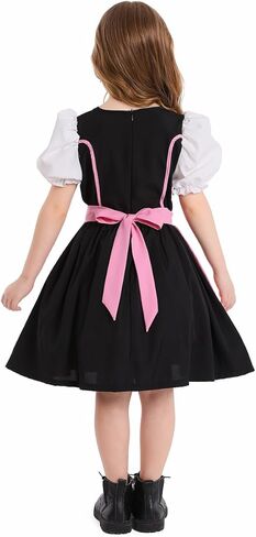 الأطفال الفتيات الألمانية مهرجان أكتوبر زي Dirndl فستان بافاريان فانك فستان هالوين زي Cosplay in Kuwait