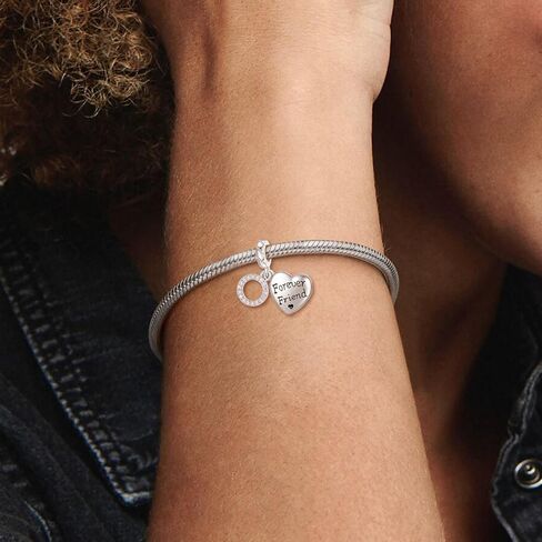 Charms for Friendship Family Bracelets 925 Sterling Silver Friend Bracelets for 2 Heart Pandora Charms Clearance Friendship Gift (PAW PRINT CHARM) in Kuwait