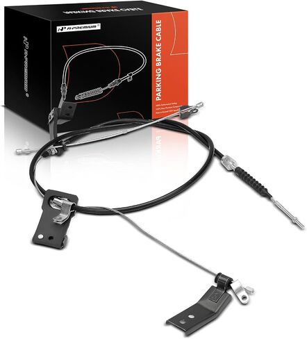 A-Premium Rear Driver and Passenger Side Parking Brake Cable Assembly Compatible with Nissan Models: D21 1986-1994, Pickup 1995-2000, 4WD, 2-PC Set - Replace# 3640033G12 in Saudi Arabia