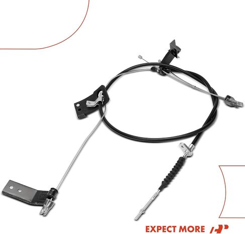 A-Premium Rear Driver and Passenger Side Parking Brake Cable Assembly Compatible with Nissan Models: D21 1986-1994, Pickup 1995-2000, 4WD, 2-PC Set - Replace# 3640033G12 in Saudi Arabia