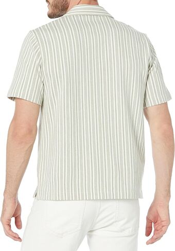 Vince Men's Cabana Stripe S/S Button Down in Saudi Arabia