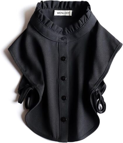 WENLOOY Half Shirts Layering for Women,Detachable Dickey Collar Blouse Half Shirts False Collar in Saudi Arabia
