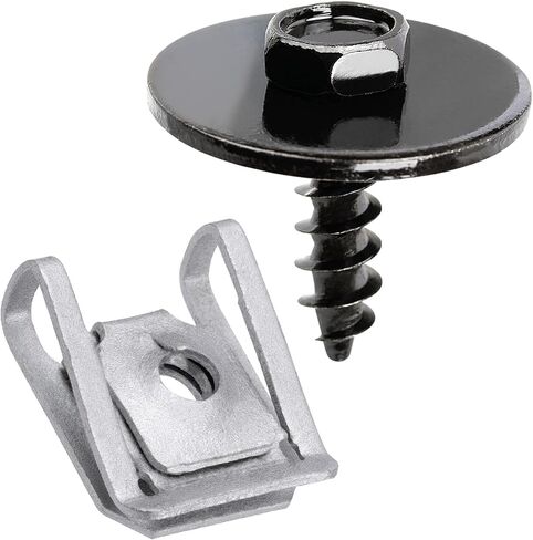 OAUTOO 20Sets Bumper Cover Fender Liner Splash Shield Screw & Self-Locking U-Nut Kit for BMW 07149126886, 07146951655, 07-14-9-126-886, 07-14-6-951-655 in Saudi Arabia