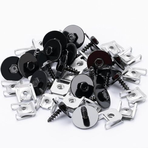 OAUTOO 20Sets Bumper Cover Fender Liner Splash Shield Screw & Self-Locking U-Nut Kit for BMW 07149126886, 07146951655, 07-14-9-126-886, 07-14-6-951-655 in Saudi Arabia