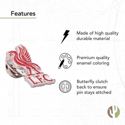 Desert Cactus Liverpool FC Lapel Pins Football Logo Monamel مصنوعة من المعدن (PIN B) in Saudi Arabia
