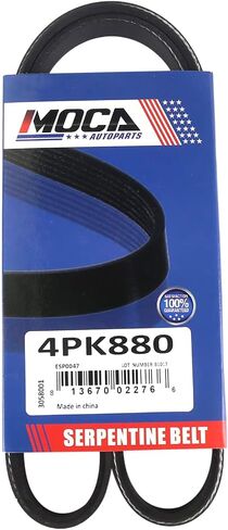 4pk880 EPDM Serpentine Belt Fit for Toyota 2004-2008 Solara 3.3l ، 1995-2006 Camry 3.0L ، for Hyundai 1999-2006 Elantra 2.0L ، for Kia 2000-2004 Spectra 1.8L ، for elexus 2004-2006 es330 3.3l in Saudi Arabia
