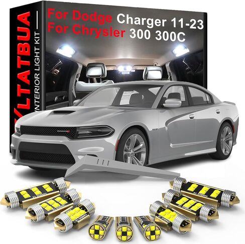 LED Interior Light Kit Package Replacement for Dodge Charger Chrysler 300 300C 2011 2012 2013 2014 2015 2016 2017 2018 2019 2020 2021 2022 2023 in Saudi Arabia