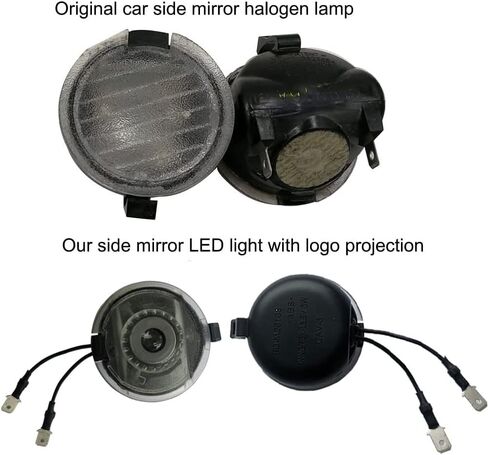 Side Mirror Puddle Lights,High Definition Never Fade, Led Logo Lights Projector Ghost Shadow, for Taurus SHO 2010-2023 (White SHO Logo) in Saudi Arabia