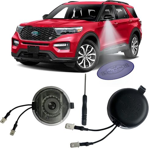 Side Mirror Puddle Lights,High Definition Never Fade, Led Logo Lights Projector Ghost Shadow, for Taurus SHO 2010-2023 (White SHO Logo) in Saudi Arabia