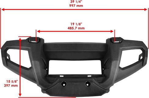 المصد الأمامي Caltric متوافق مع Polaris Sportsman 700 2005 2006 2007 Black Brush Guard المصد in Saudi Arabia