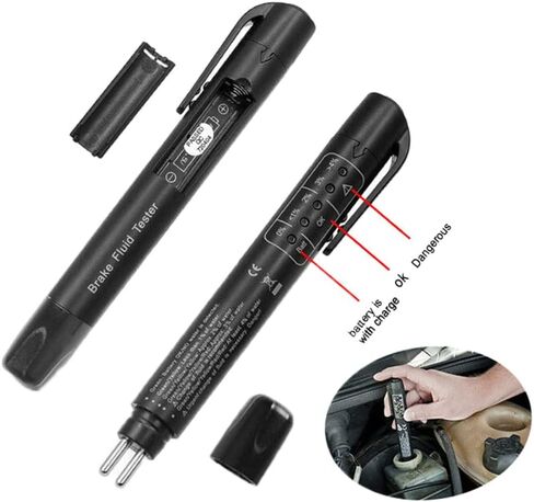 Brake Fluid Liquid Tester Pen, 5 LED Indicators, DOT3/DOT4 Brake Fluid Oil Moisture Analyzer in Saudi Arabia