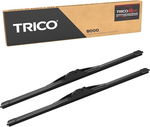 TRICO Signal Premium Silicone 17 " + 17" استبدال السيارات بديل أطراف الزجاج الأمامي شفرات شعاع مع مؤشر الأداء التنبئي الحصري وعمر أطول 3x لنماذج مركبة مختارة ، 2 عبوة in Saudi Arabia