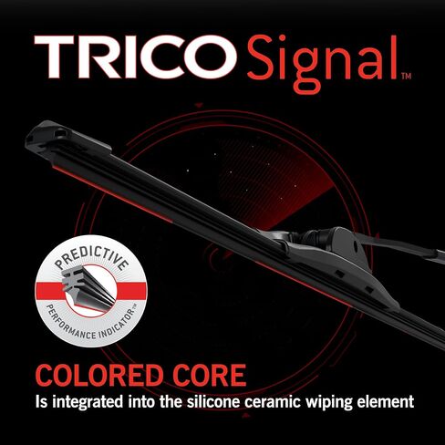 TRICO Signal Premium Silicone 17 " + 17" استبدال السيارات بديل أطراف الزجاج الأمامي شفرات شعاع مع مؤشر الأداء التنبئي الحصري وعمر أطول 3x لنماذج مركبة مختارة ، 2 عبوة in Saudi Arabia