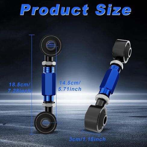 2 Pieces Rear Upper Adjustable Camber Arm Kit Compatible with Honda Civic 88-00 and Integra 94-01 EK EG, Camber Control Arms in Saudi Arabia