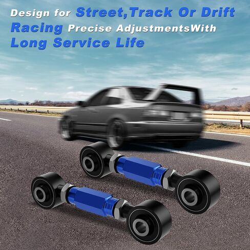 2 Pieces Rear Upper Adjustable Camber Arm Kit Compatible with Honda Civic 88-00 and Integra 94-01 EK EG, Camber Control Arms in Saudi Arabia