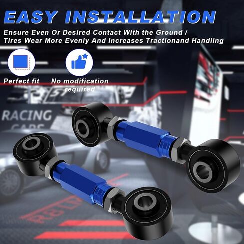 2 Pieces Rear Upper Adjustable Camber Arm Kit Compatible with Honda Civic 88-00 and Integra 94-01 EK EG, Camber Control Arms in Saudi Arabia