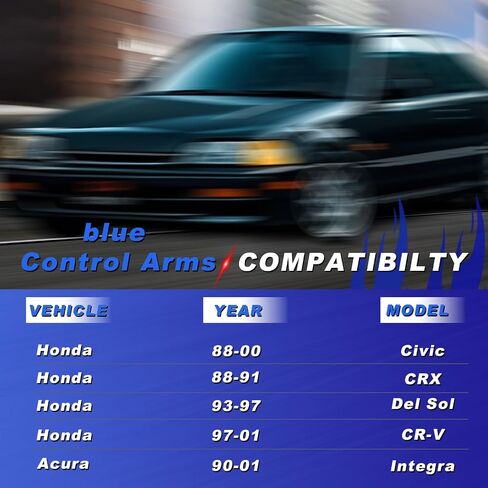 2 Pieces Rear Upper Adjustable Camber Arm Kit Compatible with Honda Civic 88-00 and Integra 94-01 EK EG, Camber Control Arms in Saudi Arabia