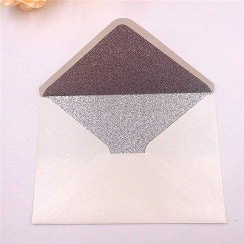 LUCKY STAR 25 PCS A7 Dark Rose Gold Glitter Envelopes,5.35 x 7.7 inches, Perfect for 5x7 Weddings,Invitation Cards,Birthday Greeting Invite in Saudi Arabia