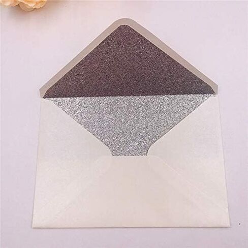 LUCKY STAR 25 PCS A7 Dark Rose Gold Glitter Envelopes,5.35 x 7.7 inches, Perfect for 5x7 Weddings,Invitation Cards,Birthday Greeting Invite in Saudi Arabia