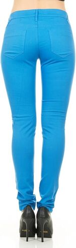 Women's Skinny Fit Mid-Rise Stretch Colored Jeans in Saudi Arabia
