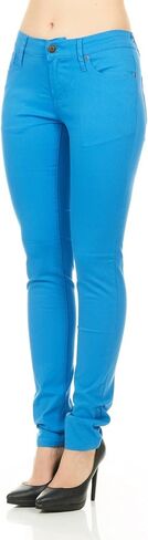 Women's Skinny Fit Mid-Rise Stretch Colored Jeans in Saudi Arabia