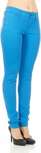 Women's Skinny Fit Mid-Rise Stretch Colored Jeans in Saudi Arabia