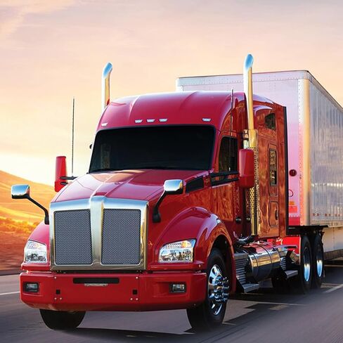 Chrome Grille for Kenworth T880 OE Replacement Kenworth T880 Front Grill with Bug Screen Kenworth T880 Accessories in Saudi Arabia