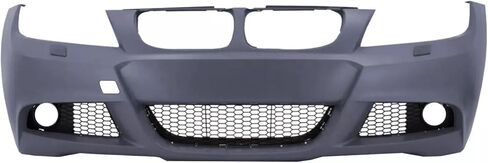 مجموعة غلاف المصد الأمامي مجموعة متوافقة مع 2009-2012 BMW E90 E91 3-Series تشمل مصبغة أقل ، أغطية ضوء الضباب ، حامل لوحة الترخيص in Saudi Arabia