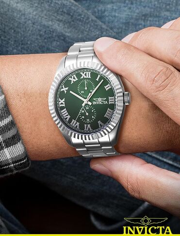 Invicta Specialty Men 43mm Stainless Steel Steel Green dial VH61 Quartz in Saudi Arabia