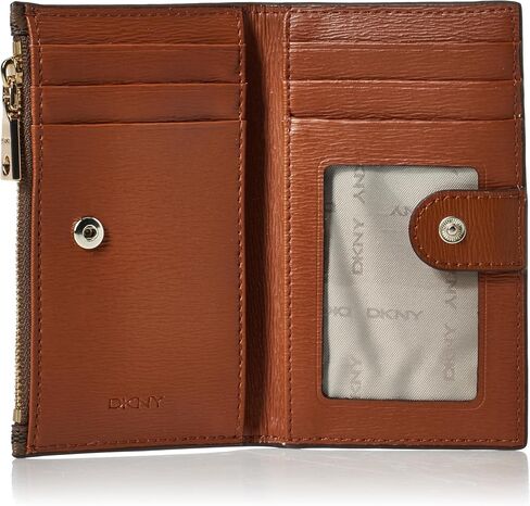 DKNY Women's Bryant Bifold Travel Accessory Envelope Card Holder, Mocha/Caramel, S, Contemporary in Saudi Arabia