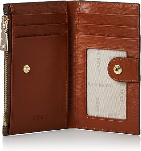 DKNY Women's Bryant Bifold Travel Accessory Envelope Card Holder, Mocha/Caramel, S, Contemporary in Saudi Arabia
