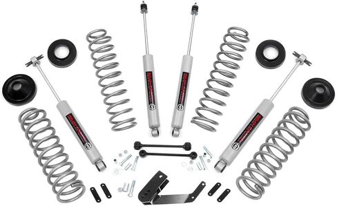Rough Country 3.25" Lift Kit for 2007-2018 Jeep Wrangler JK | 2-Door - PERF693 in Saudi Arabia