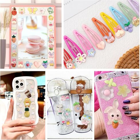 120Pcs Kawaii Slime Charms Bulk Cute Resin Charms for Crafts Mini Ducks Flatback Charms for Jewelry Making Glow in The Dark 3D Nail Charms for Acrylic Nails Duck Charms for DIY Art Crafts Supplie in Kuwait