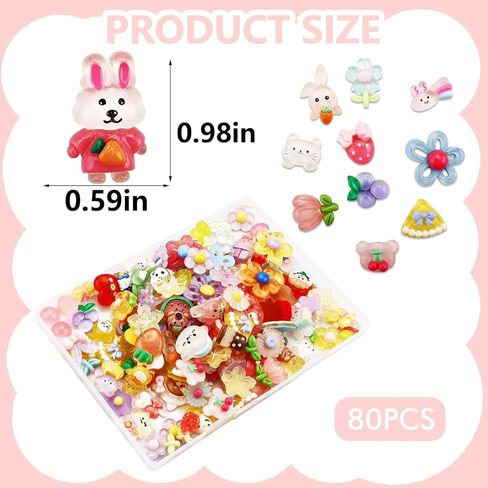 120Pcs Kawaii Slime Charms Bulk Cute Resin Charms for Crafts Mini Ducks Flatback Charms for Jewelry Making Glow in The Dark 3D Nail Charms for Acrylic Nails Duck Charms for DIY Art Crafts Supplie in Kuwait