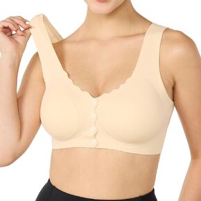 Wireless Support Bras for Women Front Closure Lift No Underwire Comfortable Seamless in Saudi Arabia