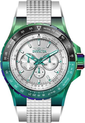 Invicta Men's 44611 Aviator Quartz Chronograph Silver Dial Watch in Saudi Arabia