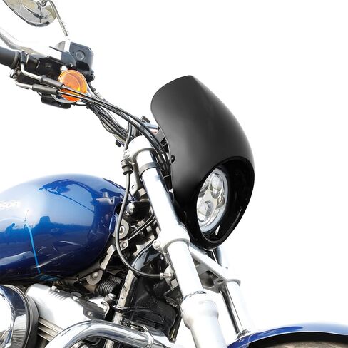 TCT-Motorparts المصباح الأمامي Fairing Front Cowl Cafe Racer Fit for Harley Sportster Dyna Glide FX in Saudi Arabia