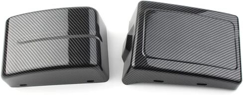 Side Battery Cover for Harley Dyna Low Rider FXDL, Fat Bob FXDF, for Street bob FXDB, Super Glide FXD, Wide Glide FXDWG, Switchback FLD 2006-2017, Carbon Fiber Look in Saudi Arabia