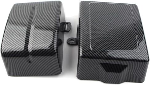 Side Battery Cover for Harley Dyna Low Rider FXDL, Fat Bob FXDF, for Street bob FXDB, Super Glide FXD, Wide Glide FXDWG, Switchback FLD 2006-2017, Carbon Fiber Look in Saudi Arabia