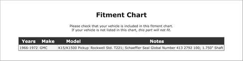 Manual Transmission Seal Compatible With GMC K15/K1500 Pickup 1972 1971 1970 1969 1968 1967 1966 P-2575380 in Saudi Arabia