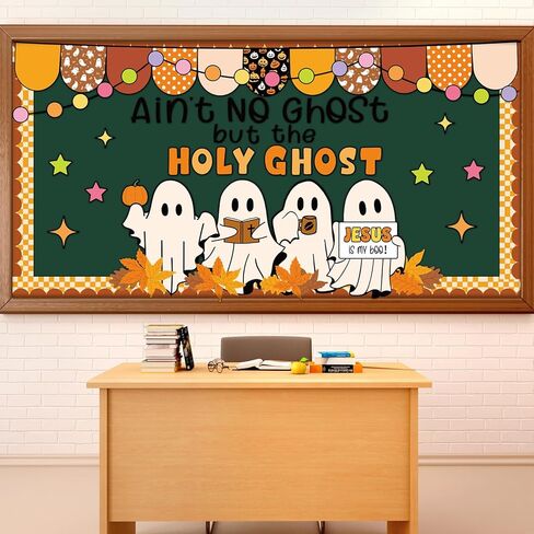 125 PCS لوحة نشرة الفصول الدينية مجموعة يسوع هو جوهر لوحة إعلانات السنة الدراسية العظيمة العودة إلى المدرسة القطع التفاح ديكور الفصول الدراسية ديكور الباب in Kuwait