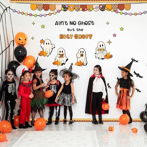 125 PCS لوحة نشرة الفصول الدينية مجموعة يسوع هو جوهر لوحة إعلانات السنة الدراسية العظيمة العودة إلى المدرسة القطع التفاح ديكور الفصول الدراسية ديكور الباب in Kuwait