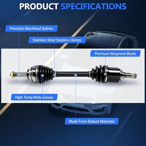 CV Axle Front FWD Fit for Toyota Celica 2000 2001 2002 2003 2004 2005 CV Axles GT GTS 1.8L 4cyl Manu Trans, MAXFAVOR Pair Set of 2 Premium Front driver passenger CV Axles Joint Shaft Assembly in Saudi Arabia