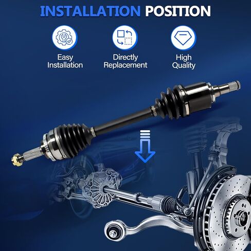 CV Axle Front FWD Fit for Toyota Celica 2000 2001 2002 2003 2004 2005 CV Axles GT GTS 1.8L 4cyl Manu Trans, MAXFAVOR Pair Set of 2 Premium Front driver passenger CV Axles Joint Shaft Assembly in Saudi Arabia