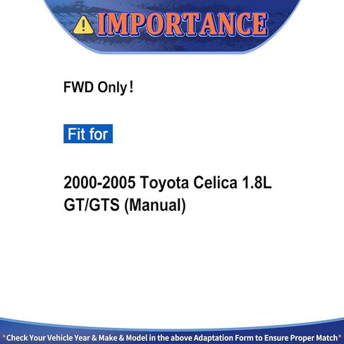 CV Axle Front FWD Fit for Toyota Celica 2000 2001 2002 2003 2004 2005 CV Axles GT GTS 1.8L 4cyl Manu Trans, MAXFAVOR Pair Set of 2 Premium Front driver passenger CV Axles Joint Shaft Assembly in Saudi Arabia