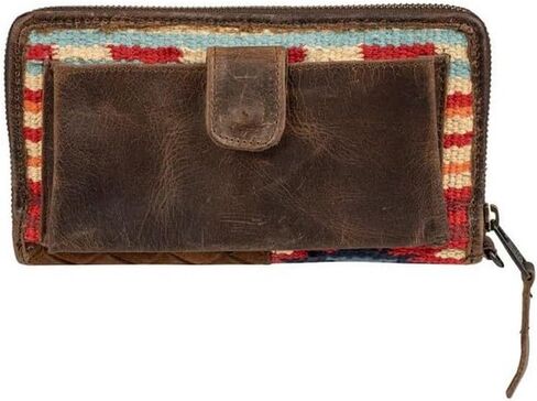 محفظة STS Ranchwear النسائية Chayne Mountain Bentley متعددة الجلود بسحاب حولها in Kuwait