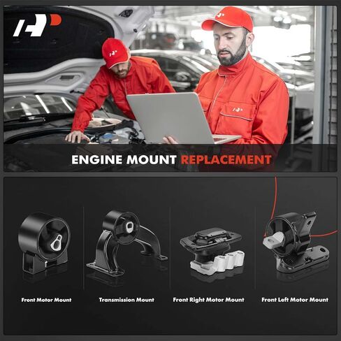 مجموعة ناقل حركة محرك محرك A-Premium 4PCS [ناقل حركة أوتوماتيكي] متوافق مع Chrysler 200 2011-2014 ، Sebring 2007-2010 & Dodge Avenger 2008-2012 ، استبدل# 5085498AB ، 5110501AC in Saudi Arabia
