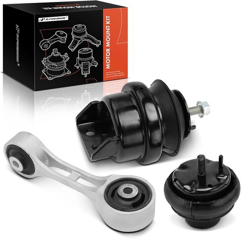 A-Premium 3PCS Engine Motor Mount and Transmission Mount and Torque Strut Mount Kit Compatible with Ford Taurus 2000-2003 & Mercury Sable 2000-2005, 3.0L, Automatic Transmission Only in Saudi Arabia