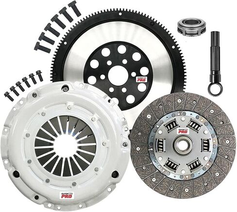 مجموعة قابض Clutchmaxpro OEM Heavy Duty مع chromoly flywheel متوافق مع 2005-2010 VW Jetta Bora Bora Rabbit 2010 2011 Golf 2.5L 1.9L (CP17065HDLSF-CK) in Saudi Arabia