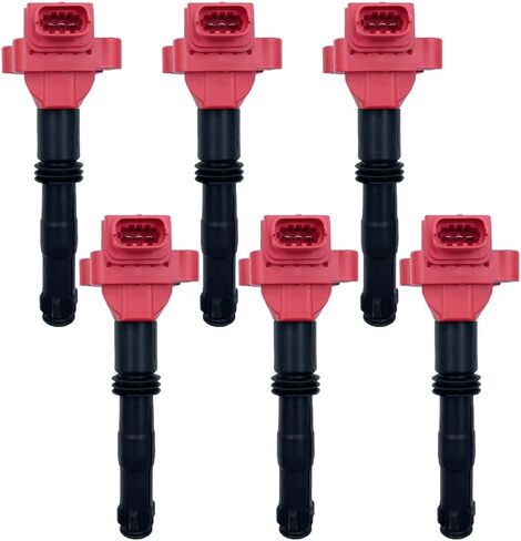 PERFOMANCE IGNITION COIL PACK SET OF 6 COMPATIBLE WITH Porsche 911 BOXTER 2.5 2.7 3.4 H6 M96 996 986 Replacement For 99760210700 UF-346 UF346 C1359 0986221016 in Saudi Arabia